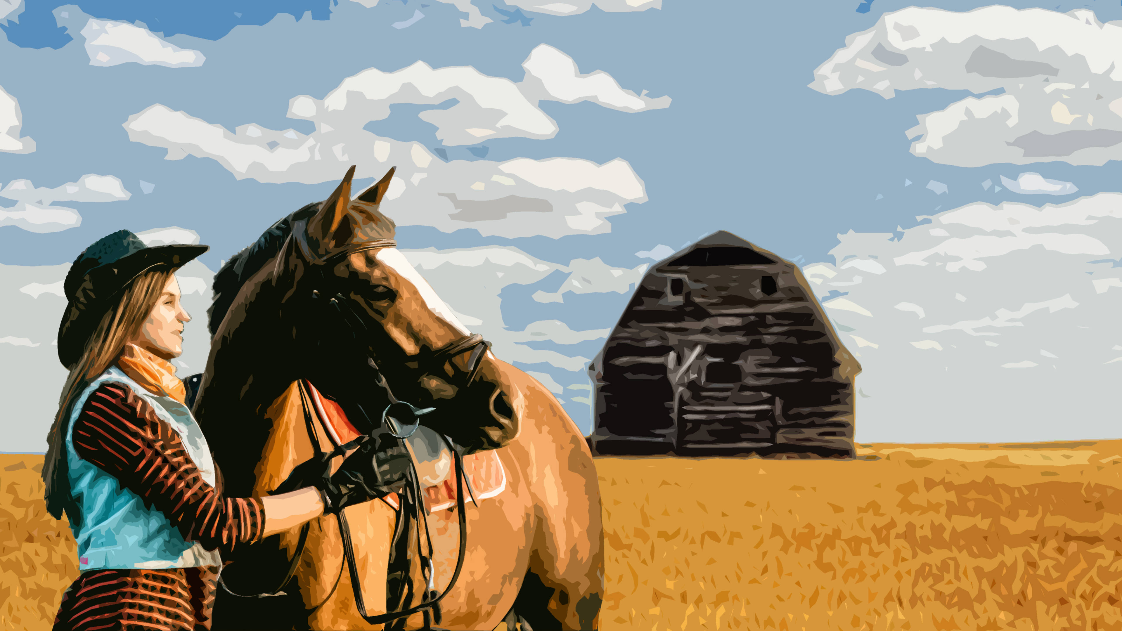 Western Rancher Aesthetic Background