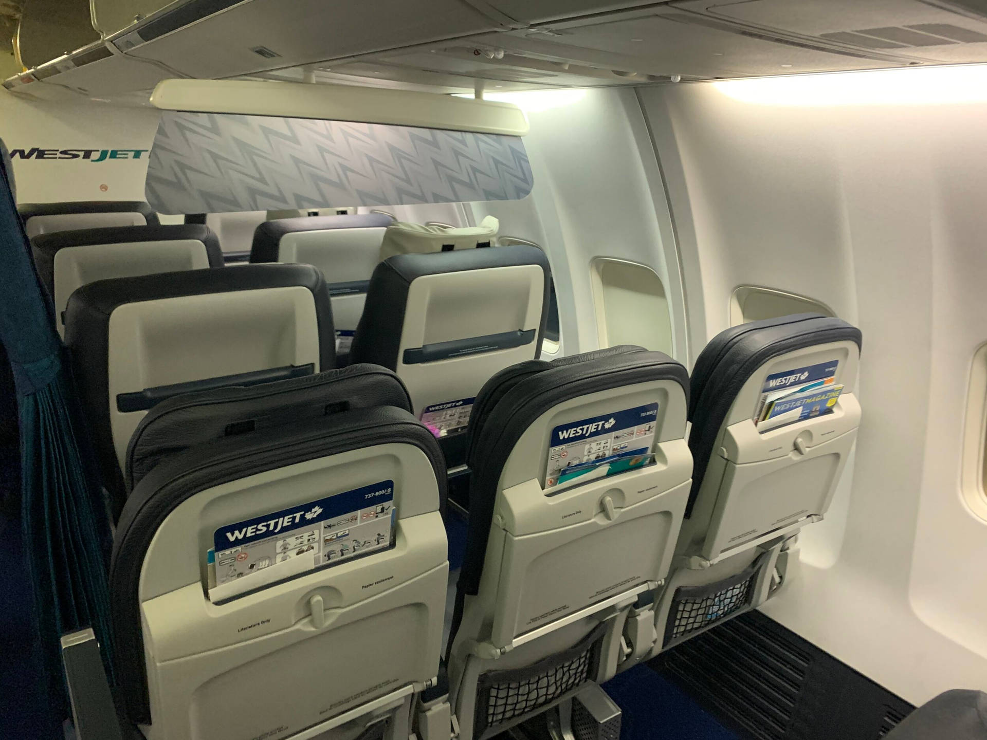 Westjet Airline Seat Background