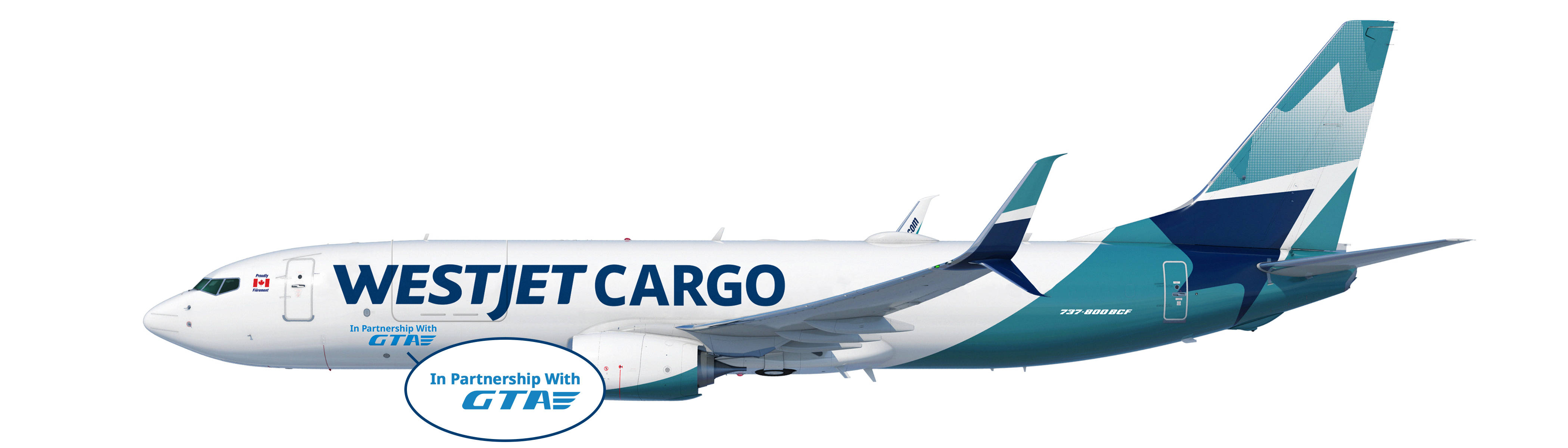 Westjet Cargo Airplane Background