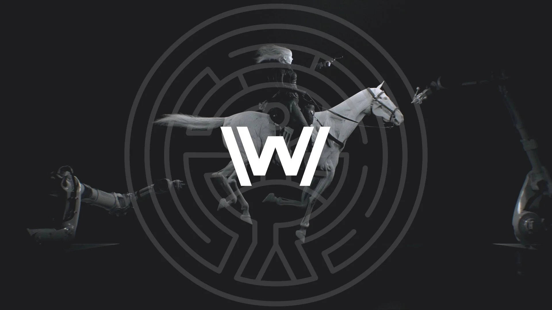 Westworld Circular Logo In Black Background