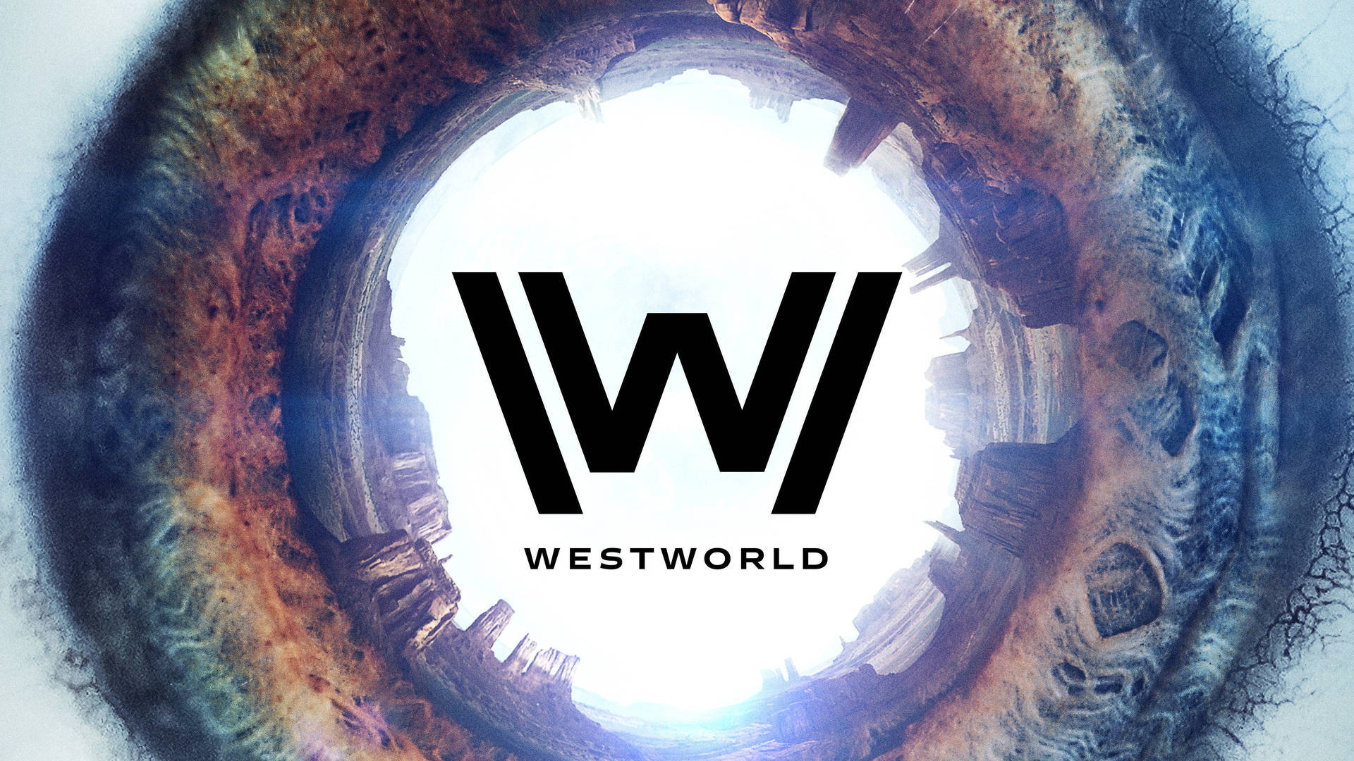 Westworld Logo With Dimension Entrance Background