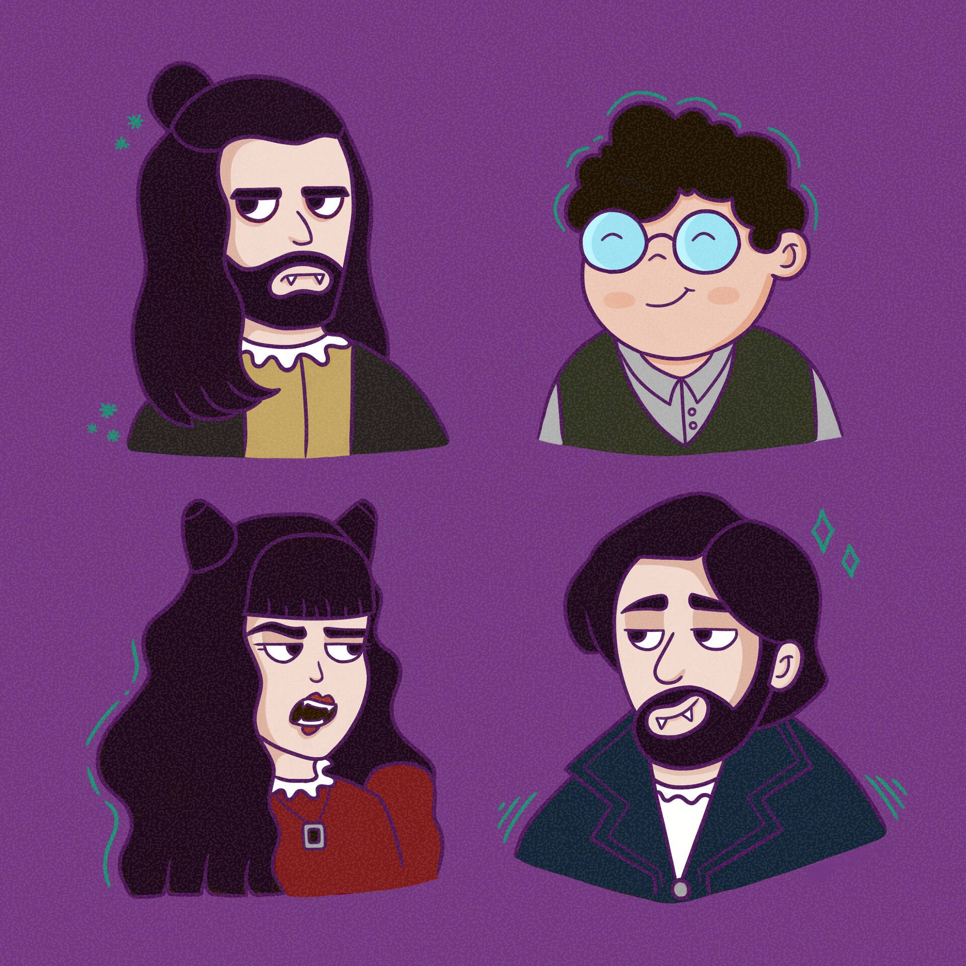 What We Do In The Shadows Vector Art Background