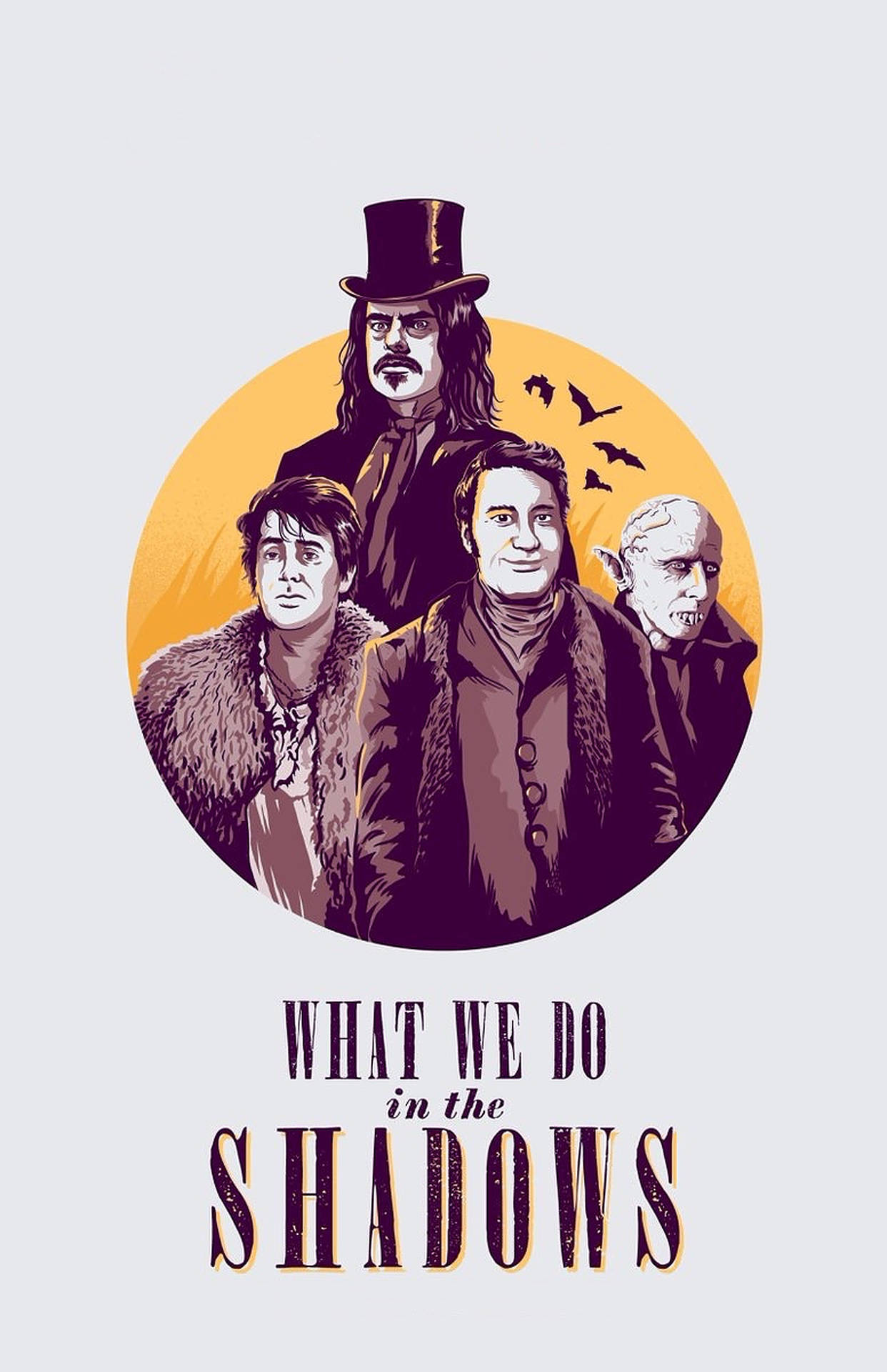 What We Do In The Shadows Vector Art Poster Background