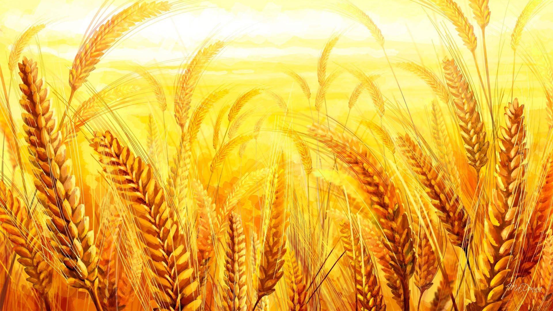 Wheat Field Painting