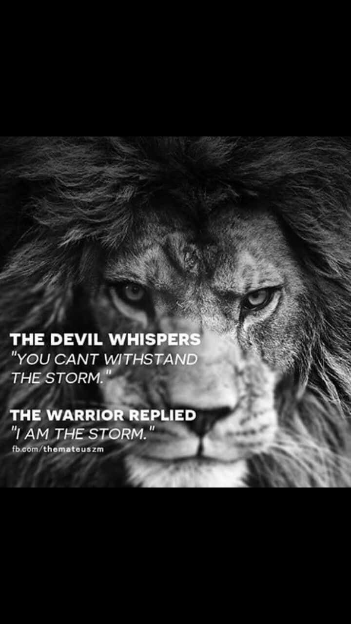 When Life Gets Tough Remember To Be Brave Like The Lion Background