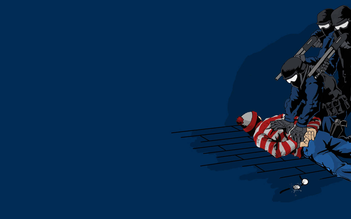 Where's Waldo Arrested By Army Background