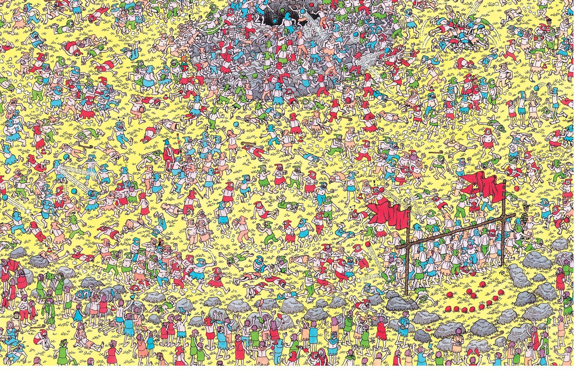 Where's Waldo Field Of Dwarves Background