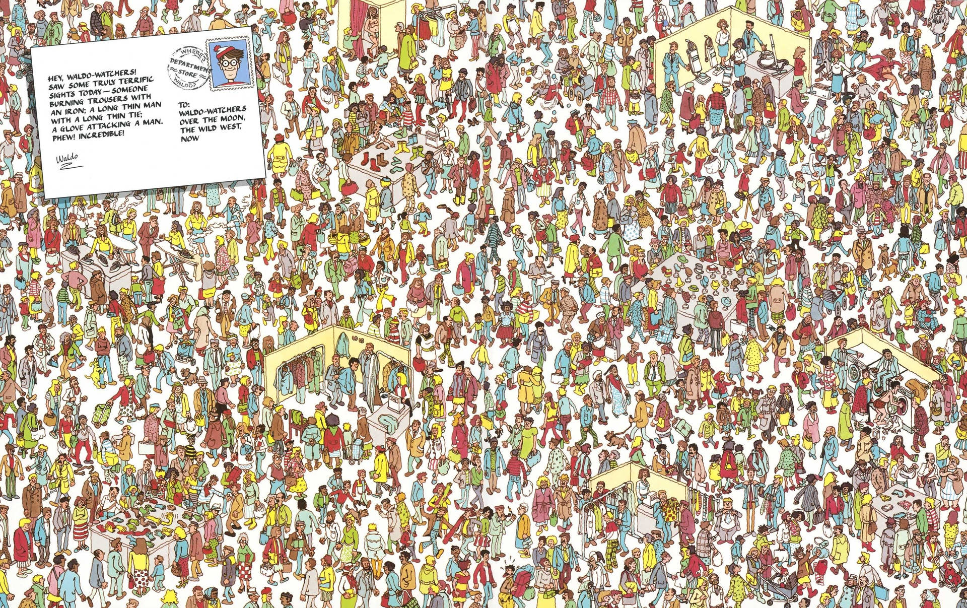 Where's Waldo Shopping Center Background