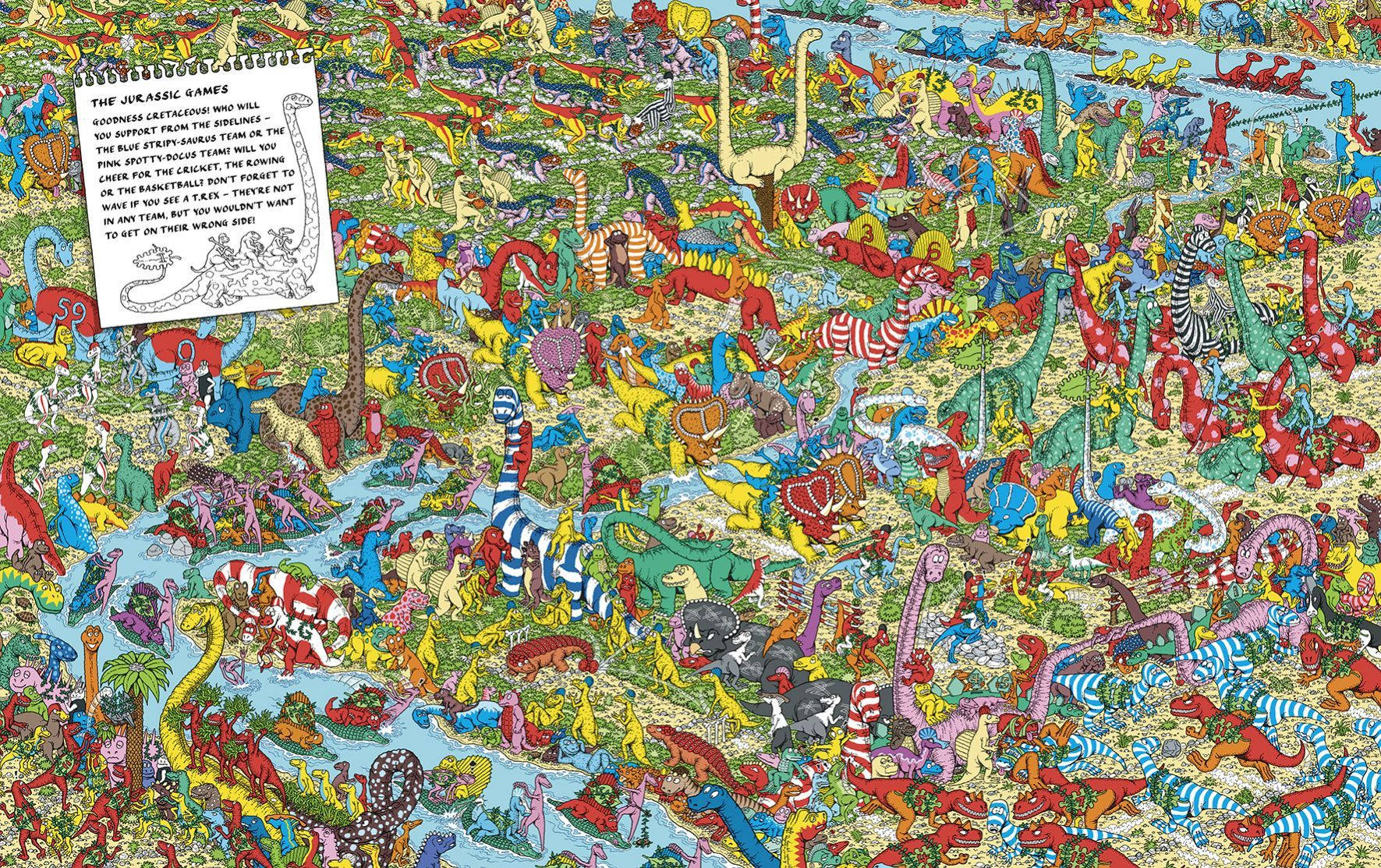 Where's Waldo The Jurassic Games Background