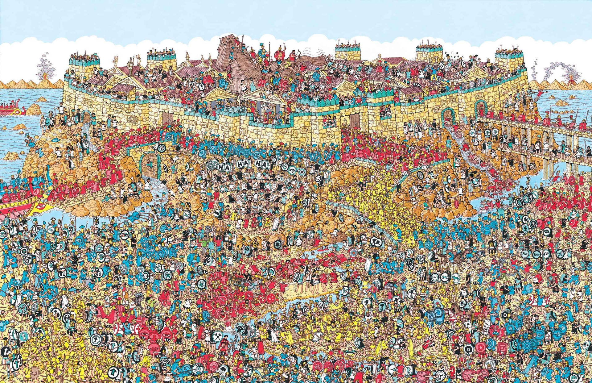 Where's Waldo Trojan War Background