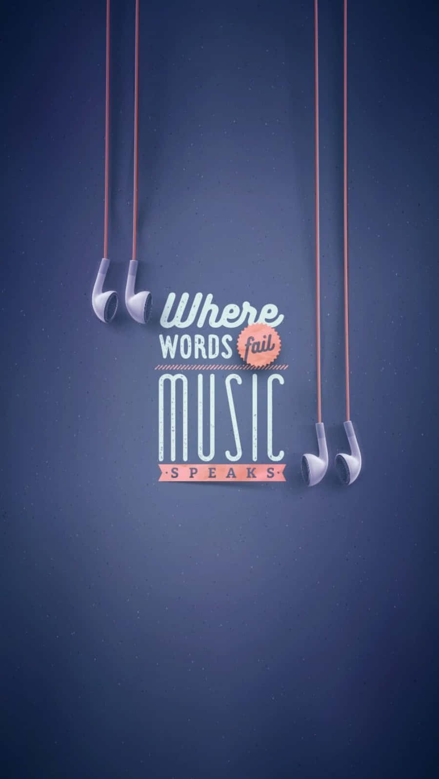 Where Words Fail Music Speaks Quote Background