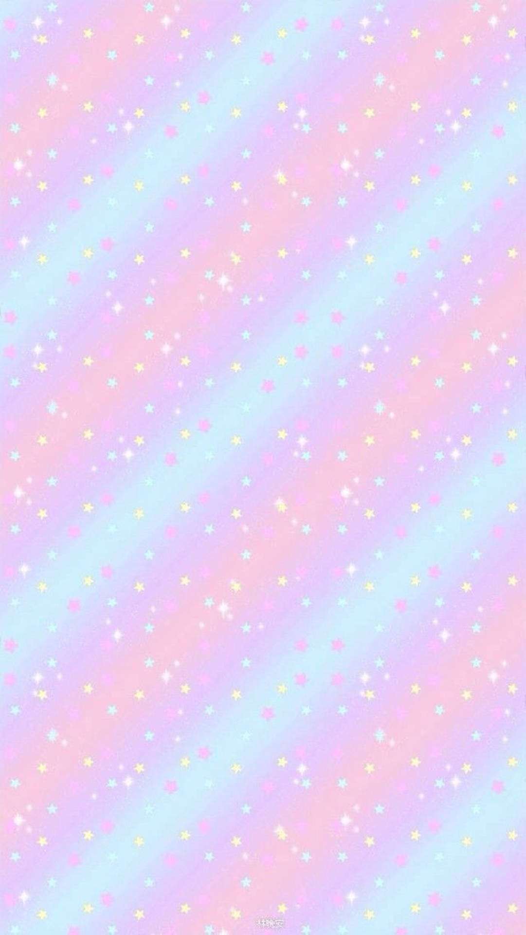 Whimsical Diagonal Pattern In Cute Pastel Colors Background