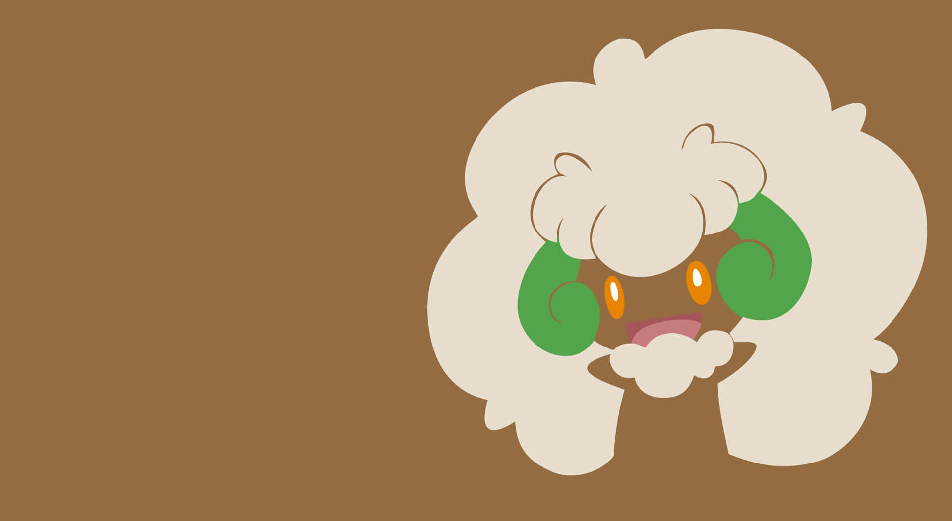 Whimsicott Brown Simple Background Background