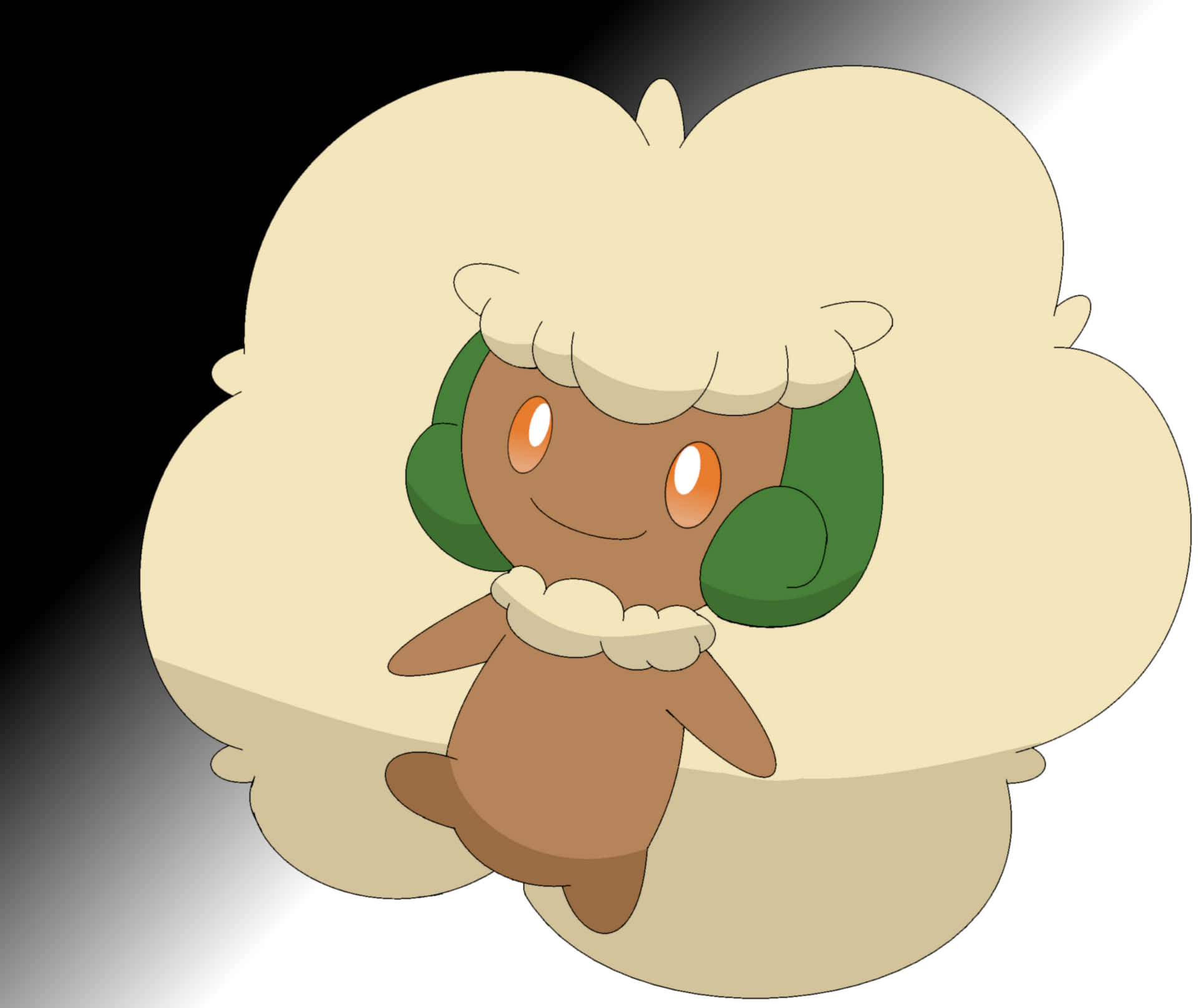 Whimsicott Happy Drawing Background