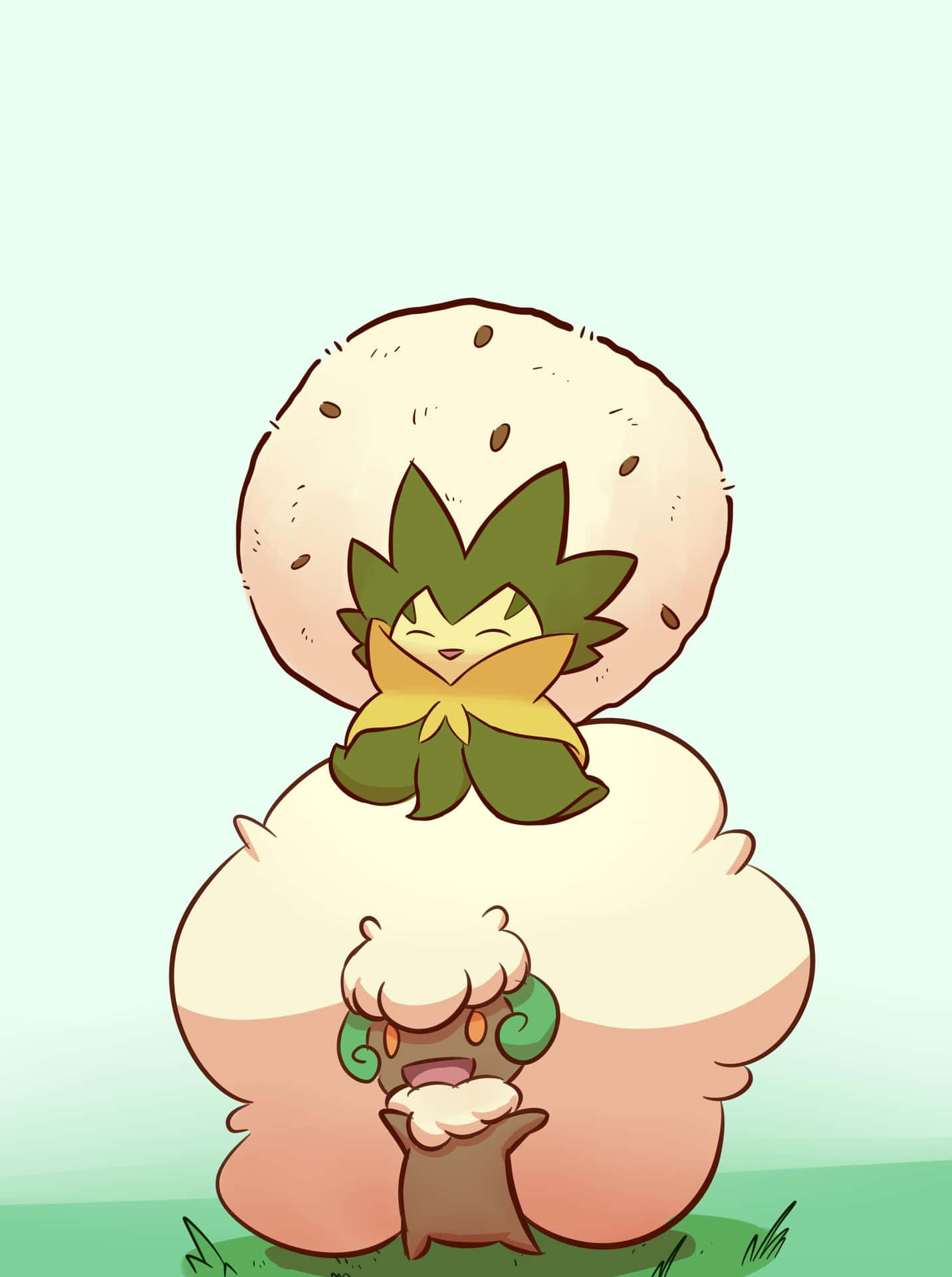 Whimsicott With Eldegoss