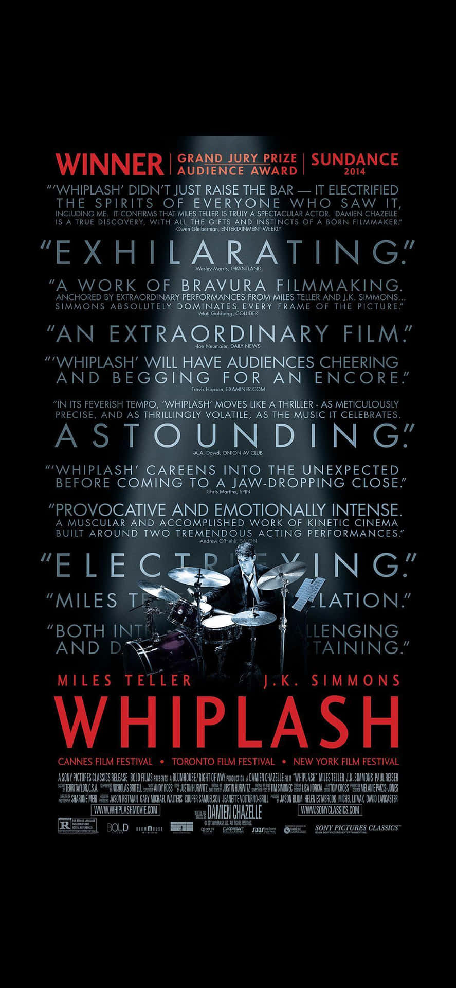 Whiplash Movie Poster Background