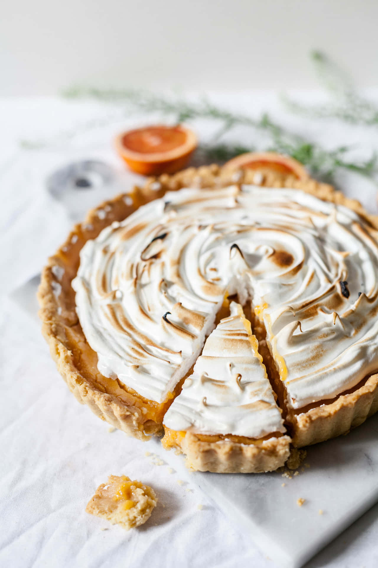 Whipped Tart Pie Background