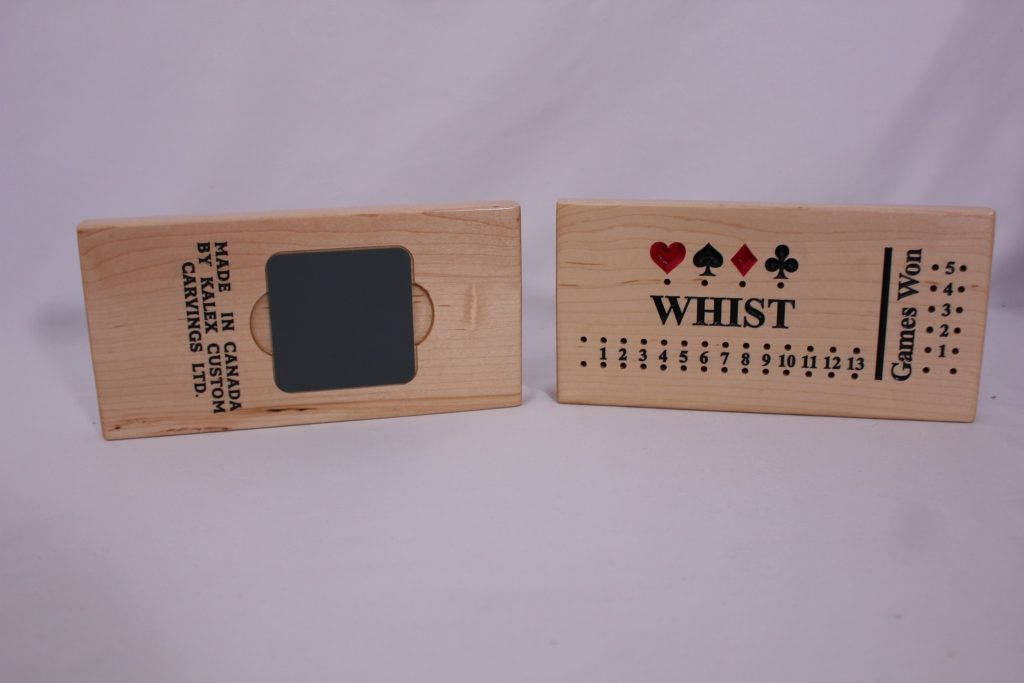 Whist Score Trackers Wooden Blocks