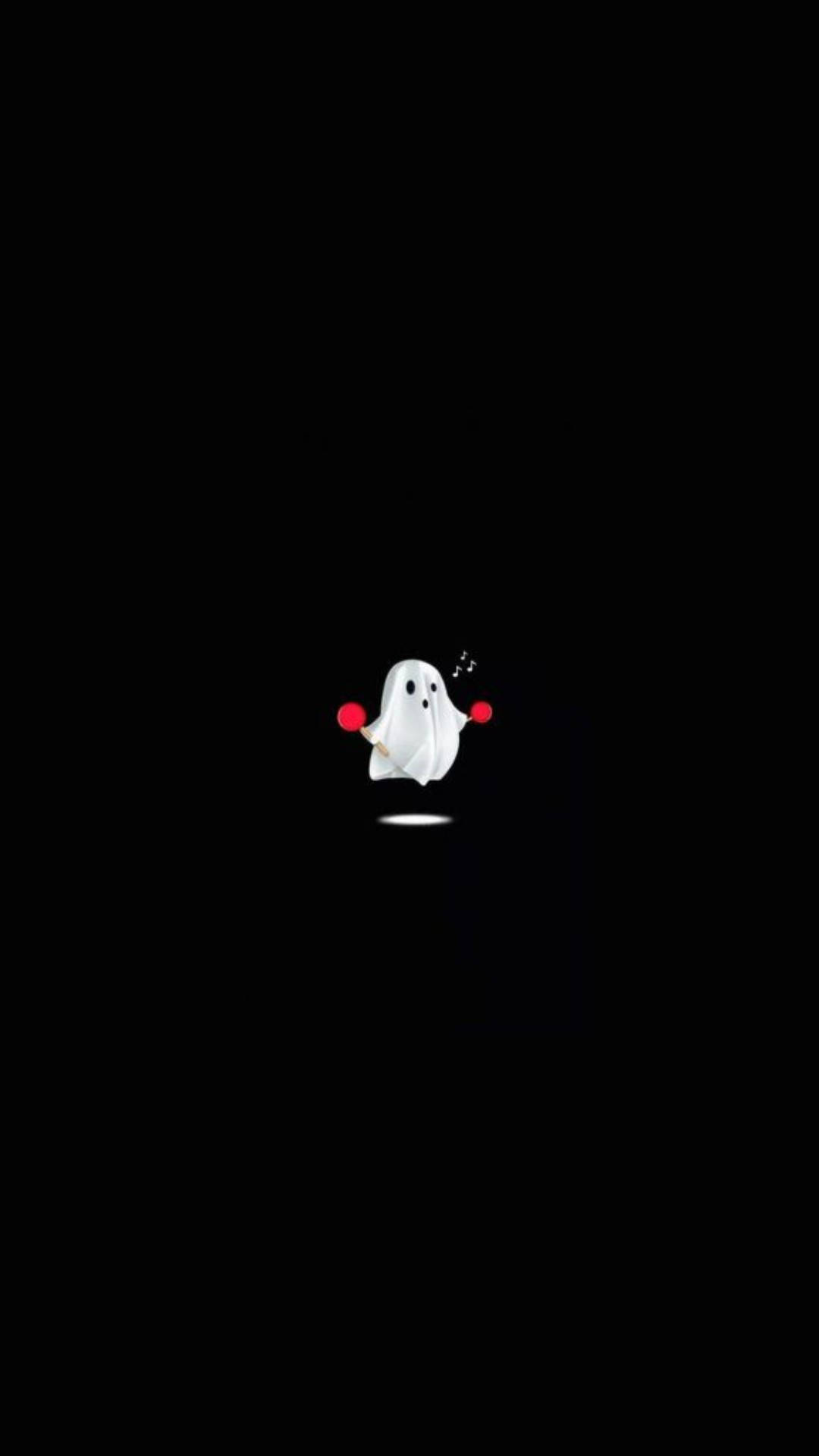 Whistling Ghost Black Apple Iphone Background