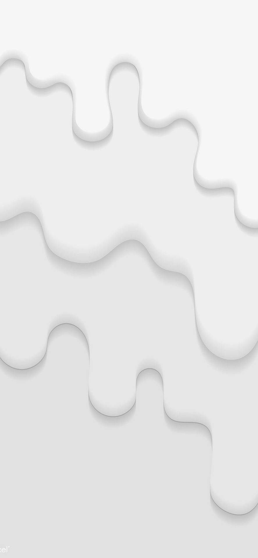 White 3d Dripping Paint Iphone Background