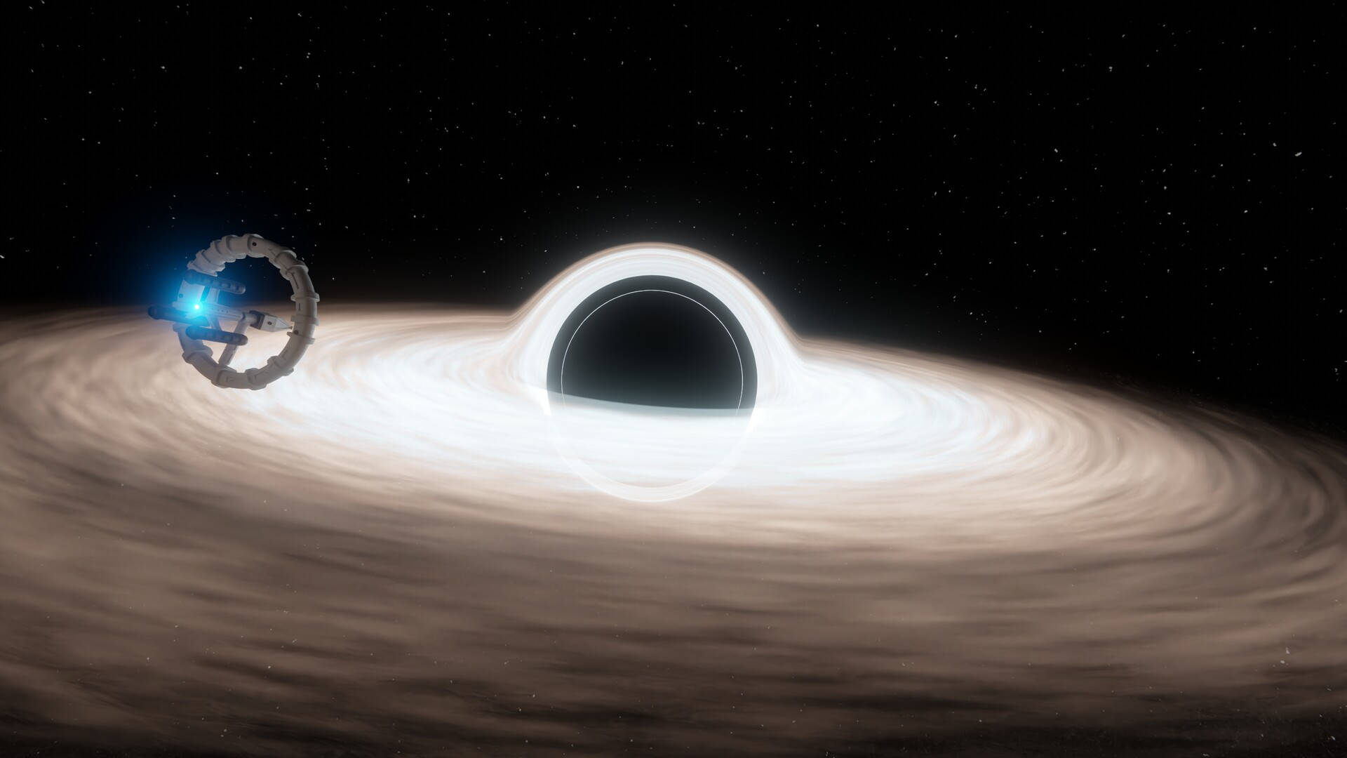 White 4k Black Hole Background