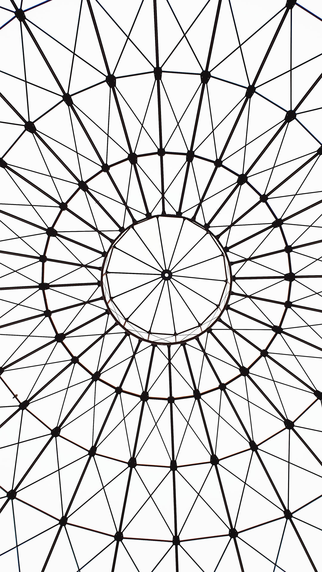 White Abstract Gasometer Structure Background