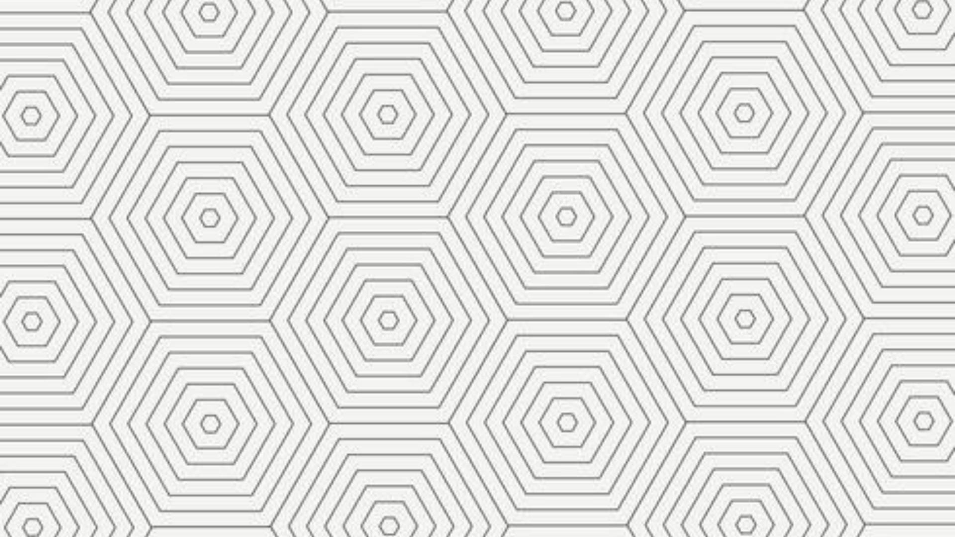 White Abstract Pentagon Shapes Background