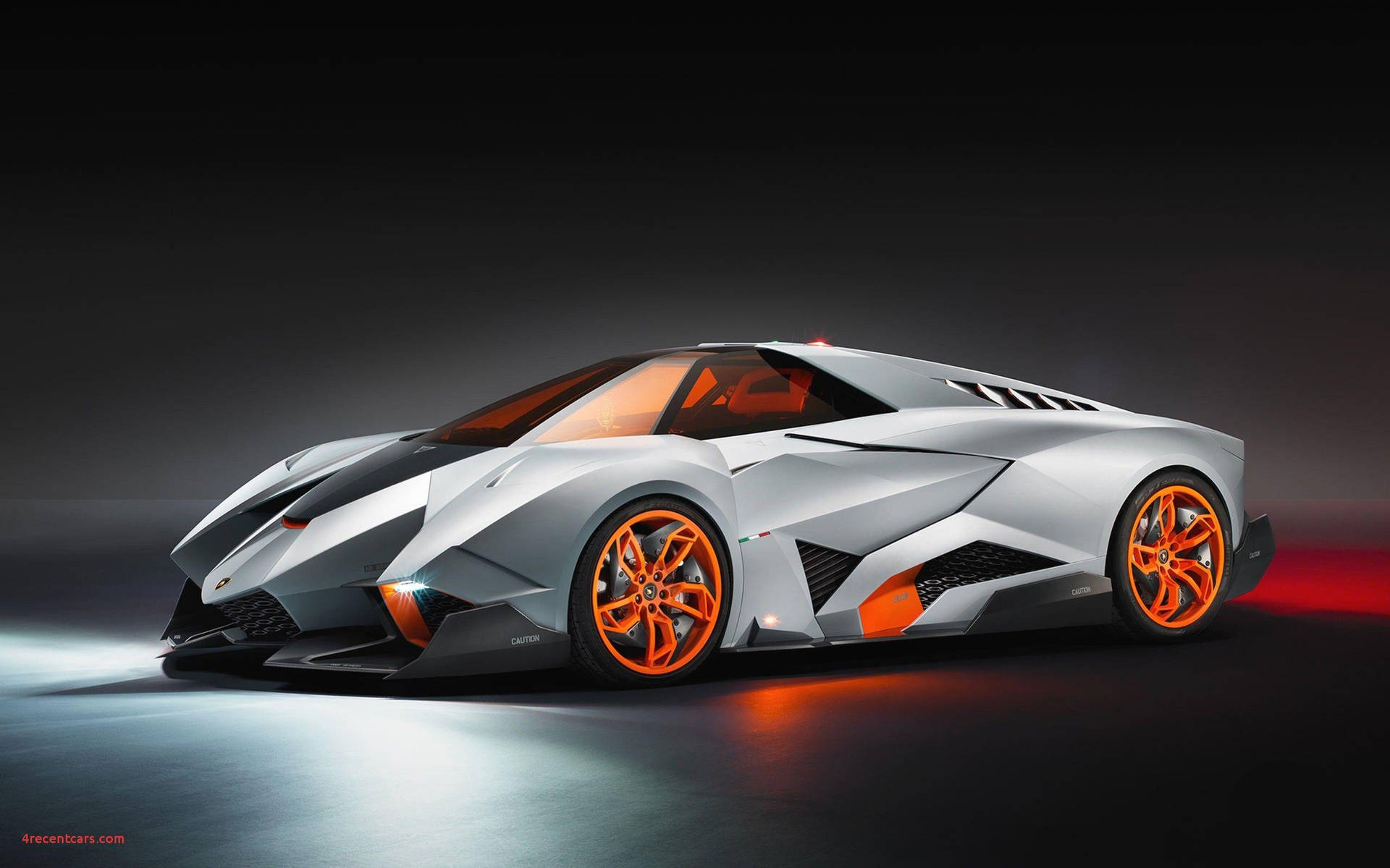 White Abstract Sports 3d Car