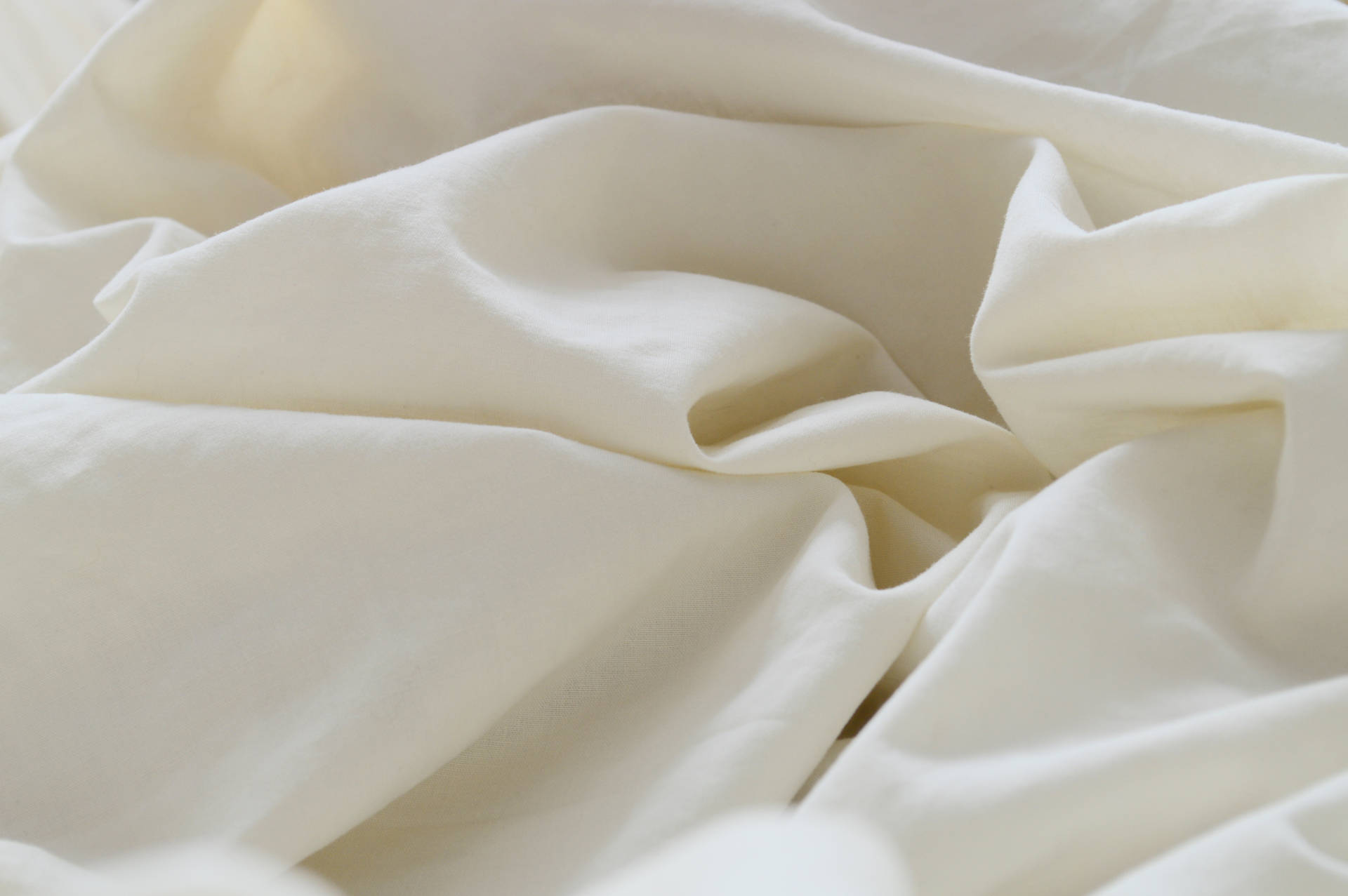 White Aesthetic Bedsheets Background