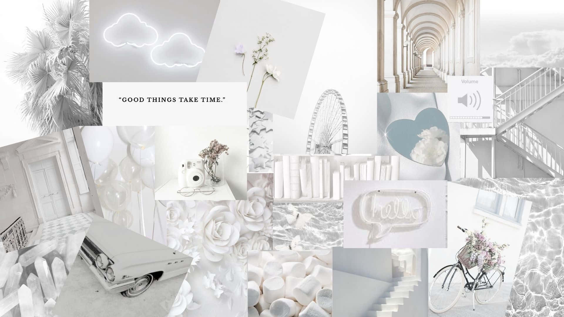 White Aesthetic Laptop Outdoors