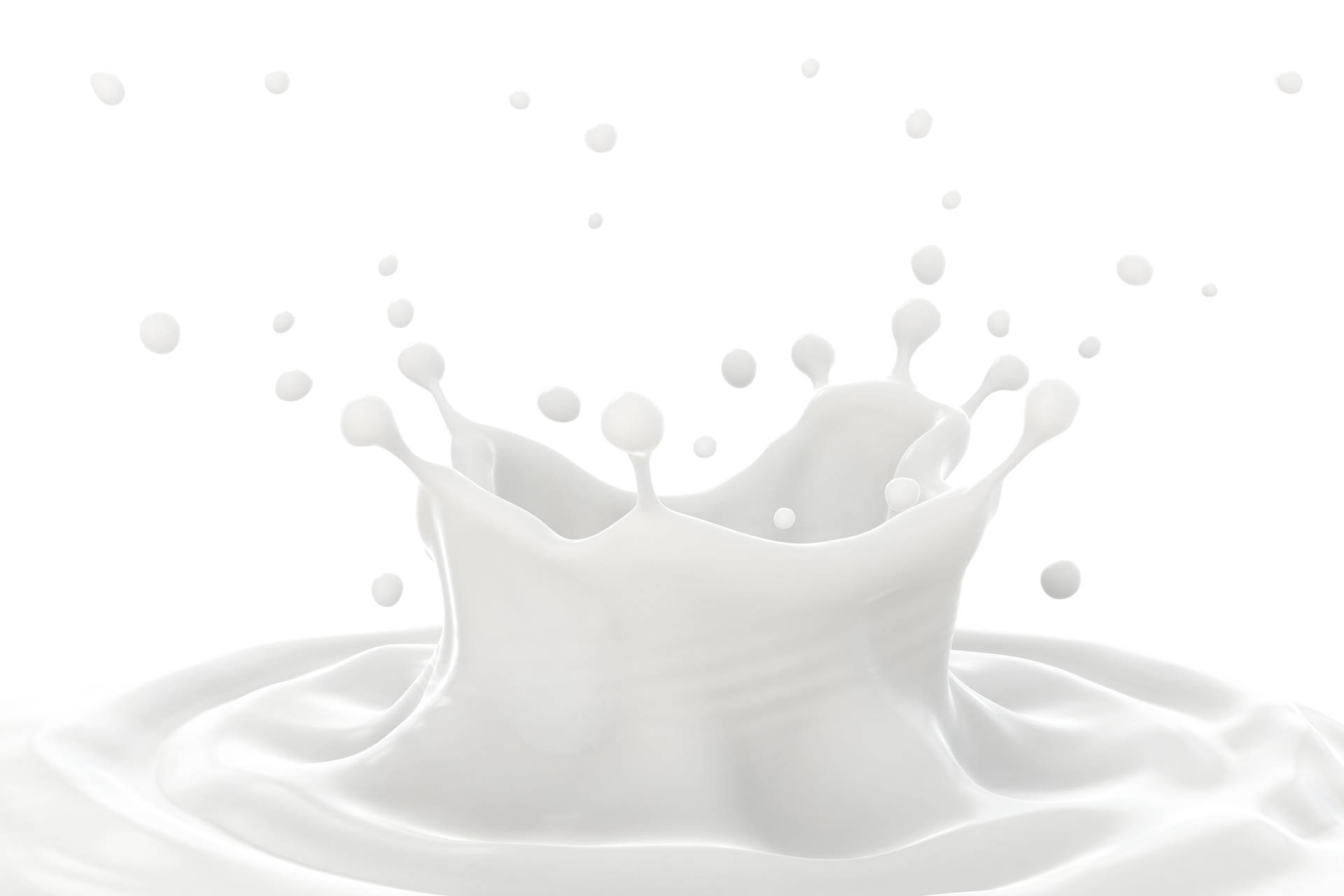 White Aesthetic Milk Liquid Splash Background