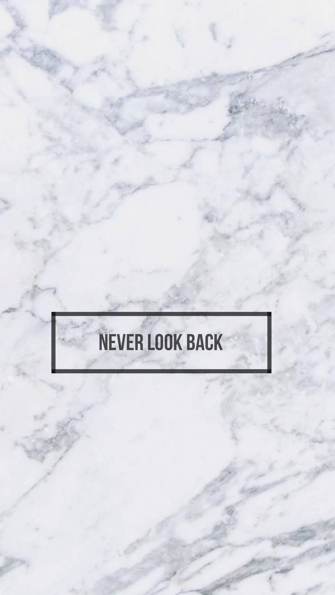 White Aesthetic Tumblr Never Look Back Marble Background