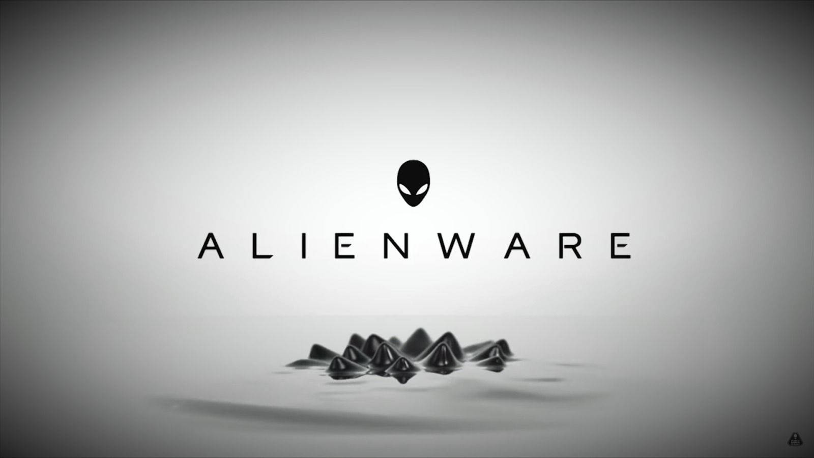 White Alienware Black Water