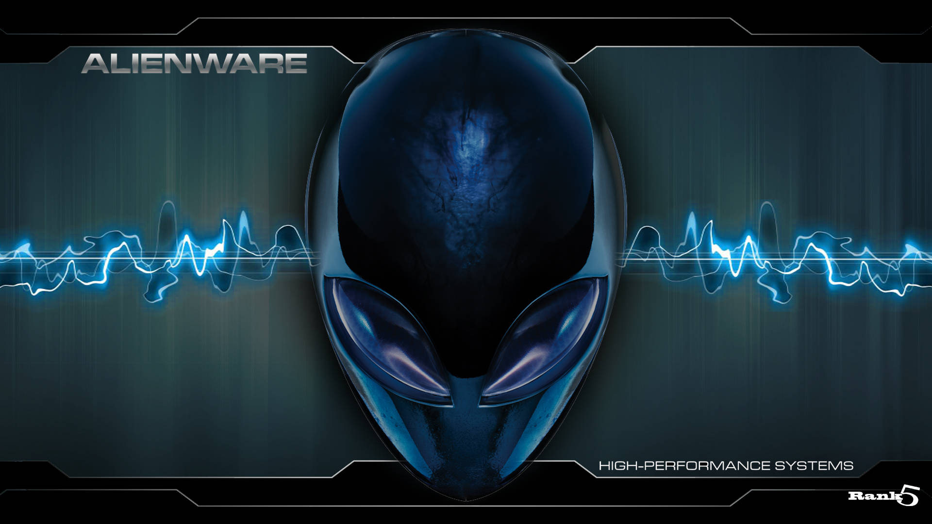 White Alienware High Performance System Background