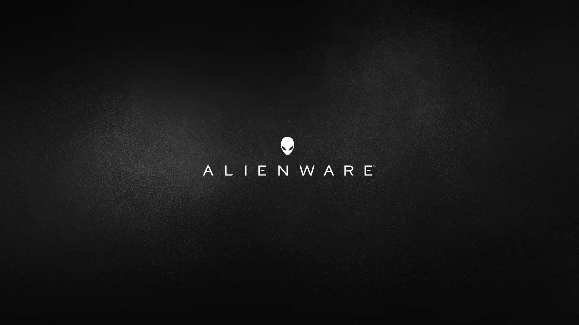 White Alienware In Smoky Black Background