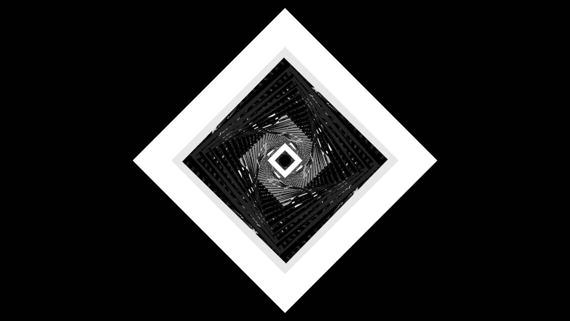 White And Black Abstract Square