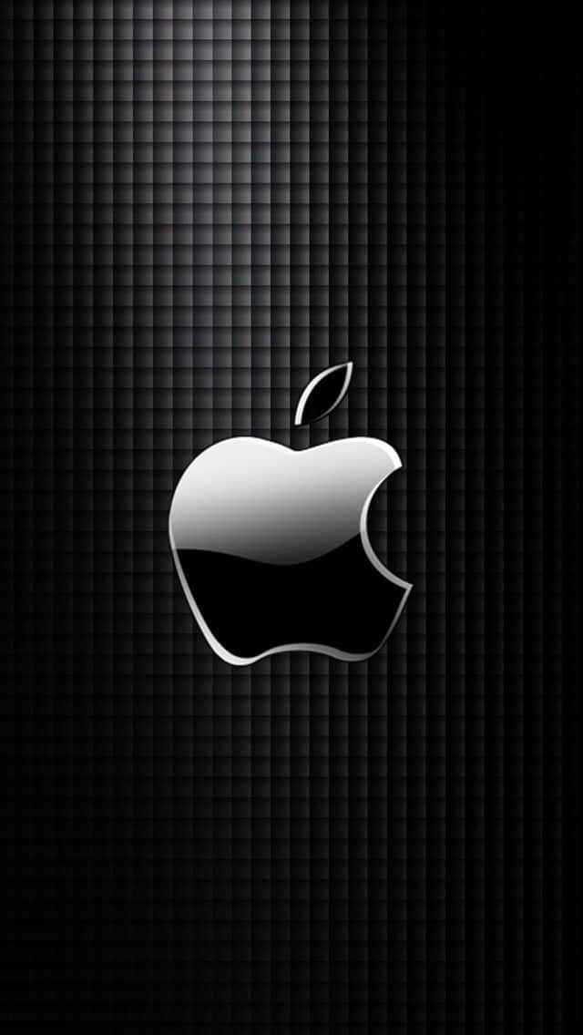 White And Black Apple Logo Background