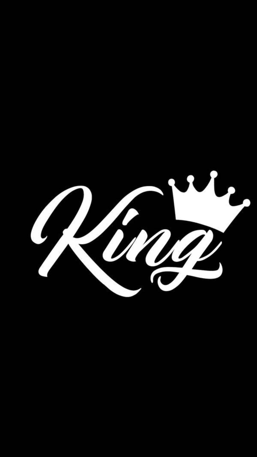 White And Black King Calligraphy Background
