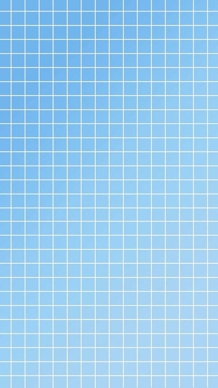 White And Blue Aesthetic Grid Background