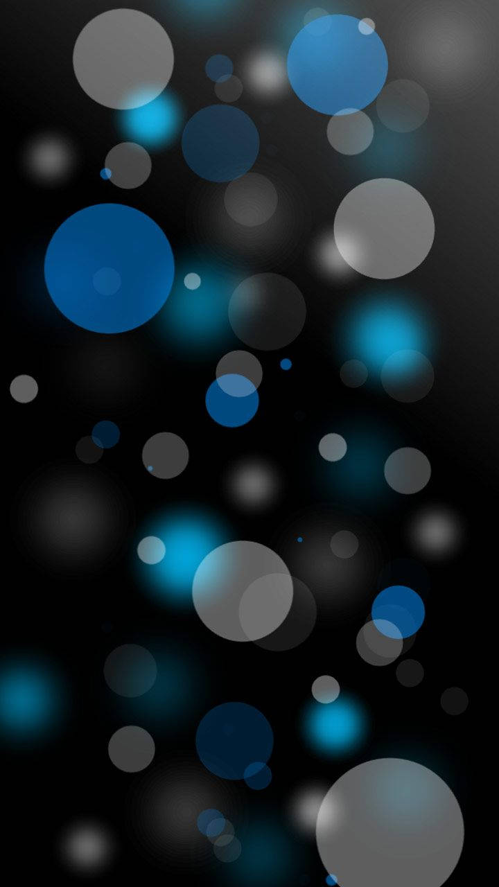 White And Blue Backscatter Orb Samsung Background