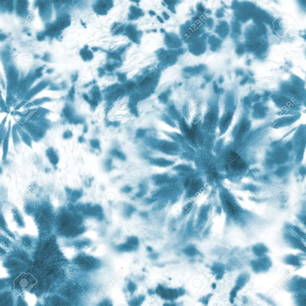 White And Blue Tie Dye Background Flowers Background