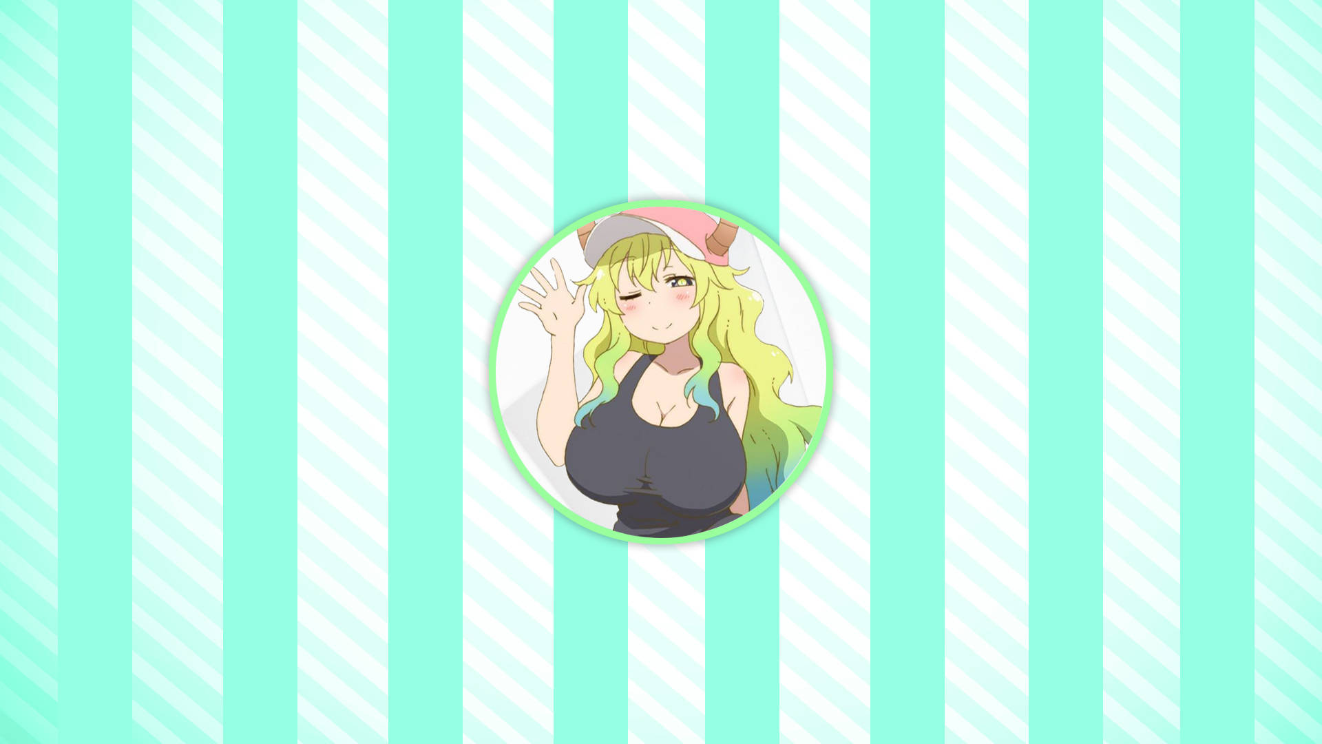 White And Cyan Stripes Lucoa Background
