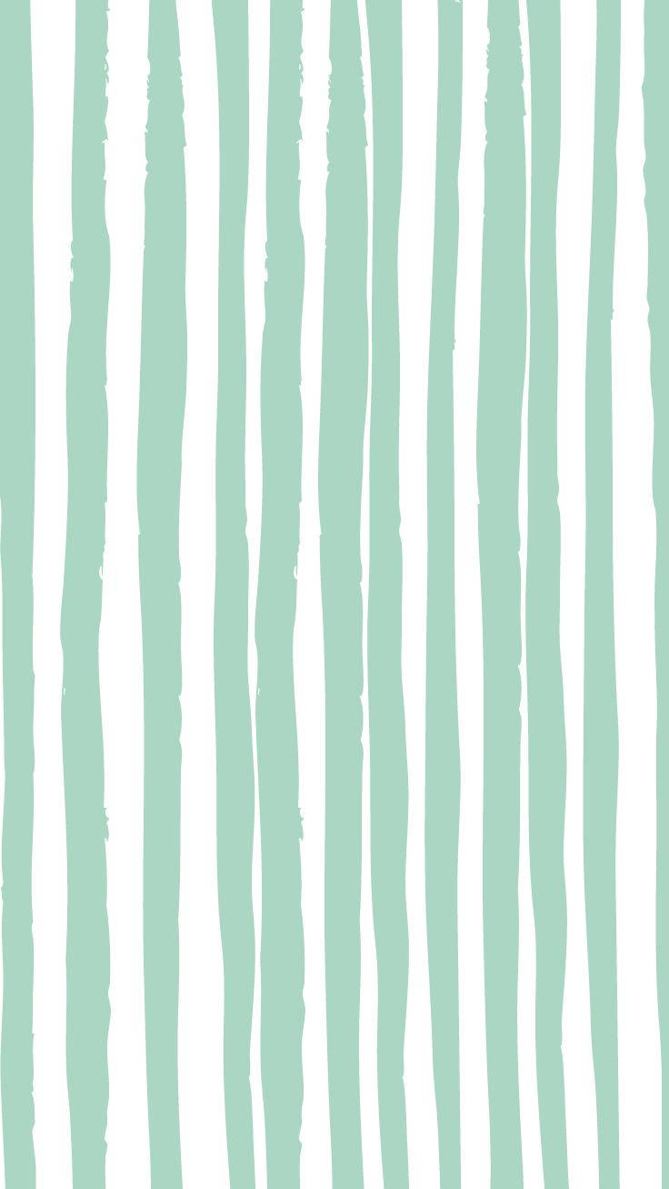 White And Mint Green Iphone Striped Background