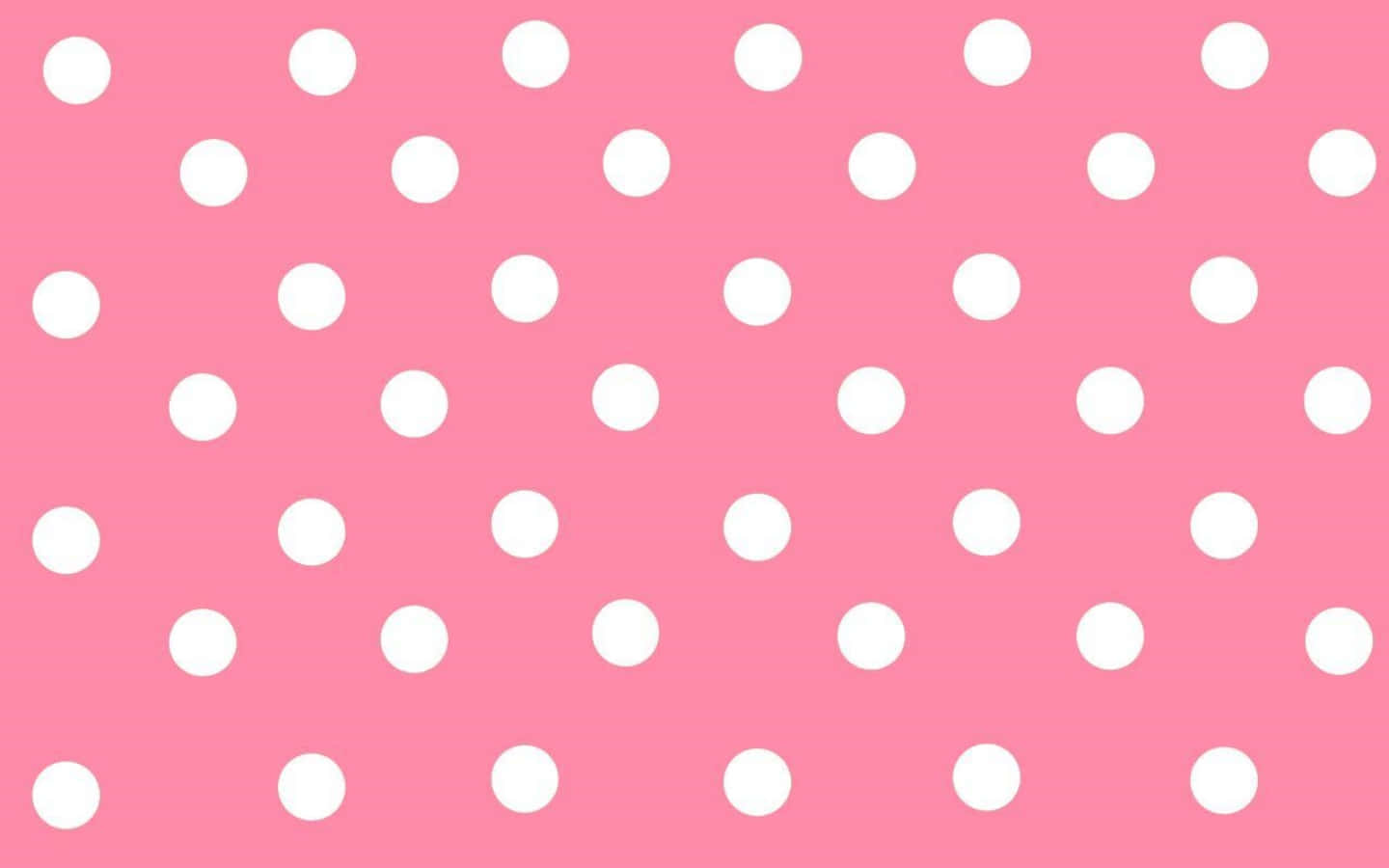 White And Pink Polka Dot Background