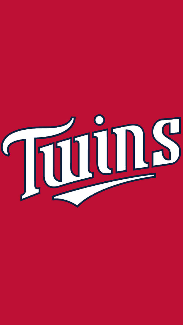 White And Red Minnesota Twins Logo Background