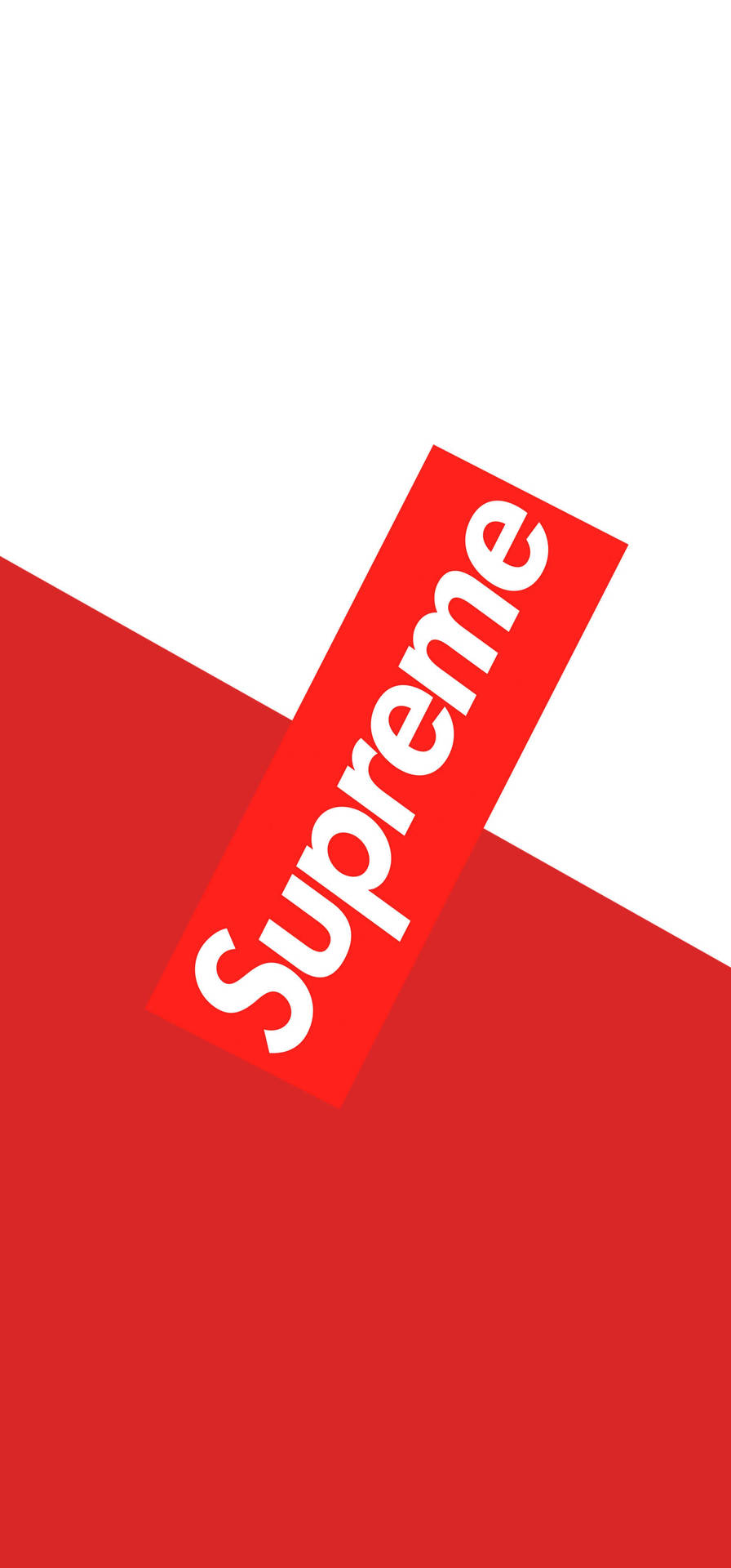 White And Red Supreme Split Background