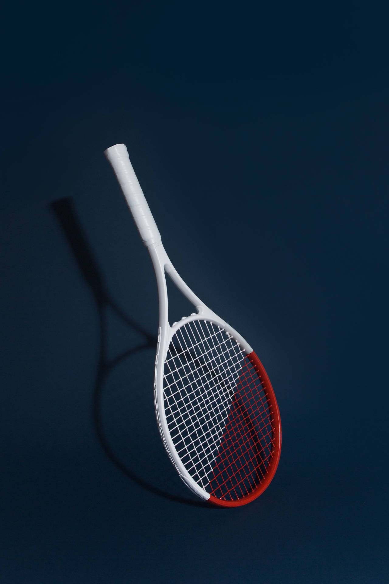 White And Red Tennis Racket Phone Background