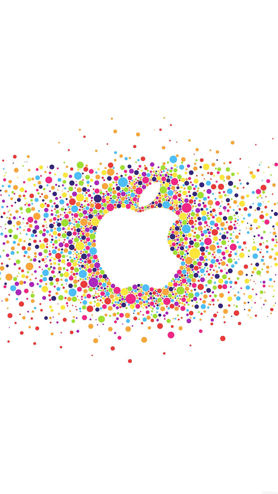 White Apple Logo Smartphone Background