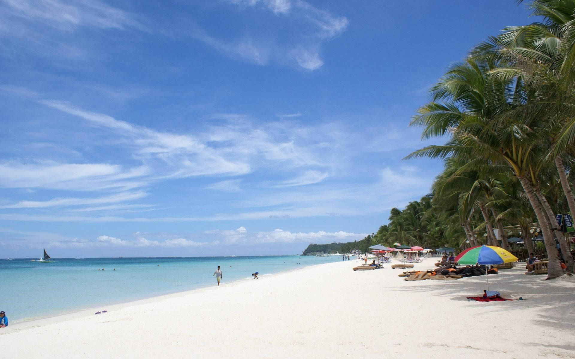 White Beach In The Philippines