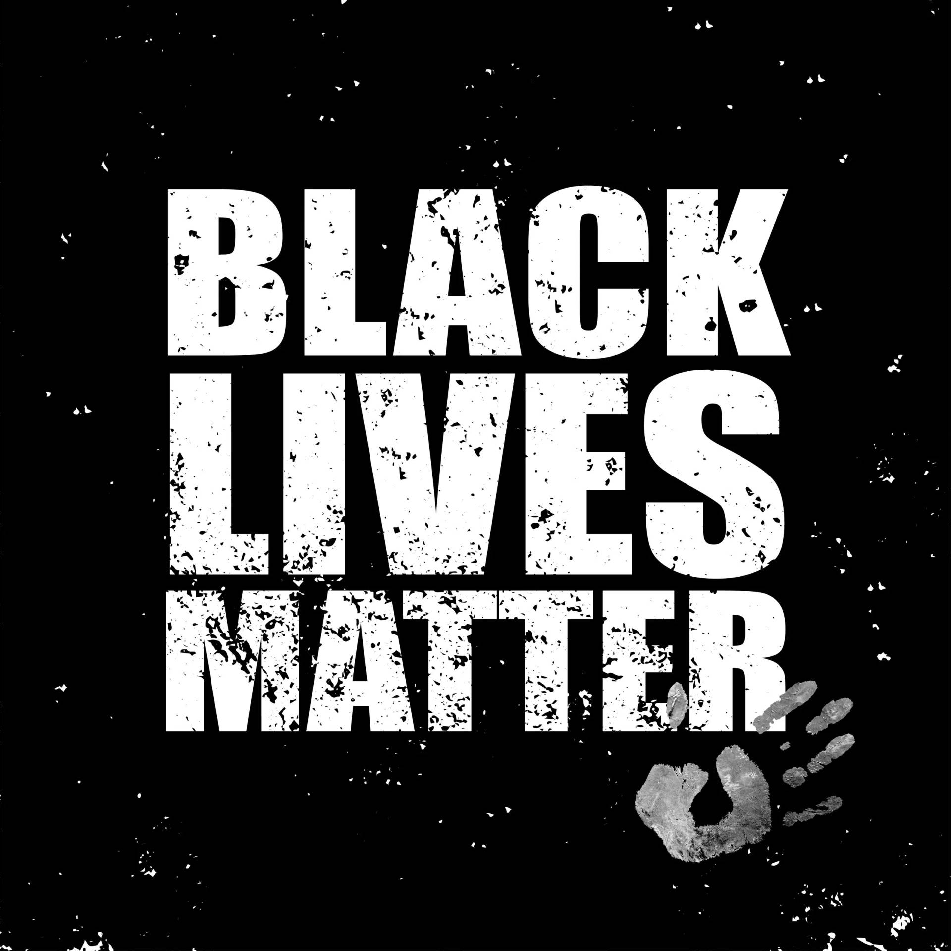 White Black Lives Matter Sign